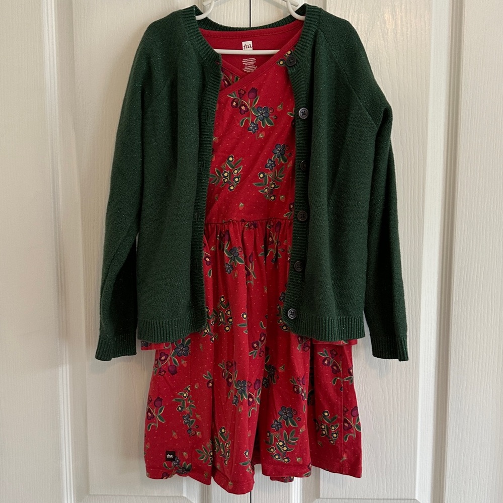 Tea Collection Wrap Neck Dress - Picture 9 of 11